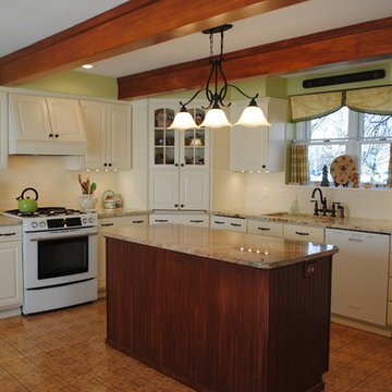 Maple to Cream Farmhouse Kitchen Cabinets