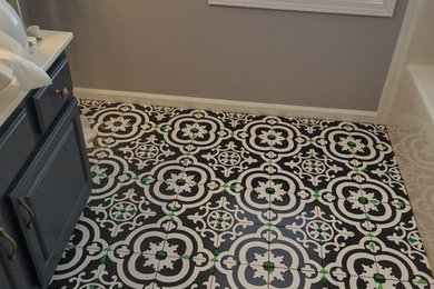 After: Bathroom tile installation