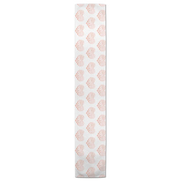Tiny Pink Hearts 16x72 Cotton Table Runner