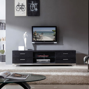 B-Modern Promoter TV Stand | Black Oak