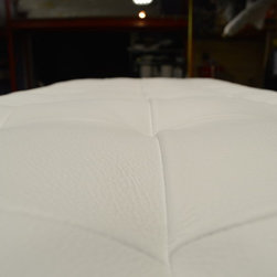 Leather White Bench - Products