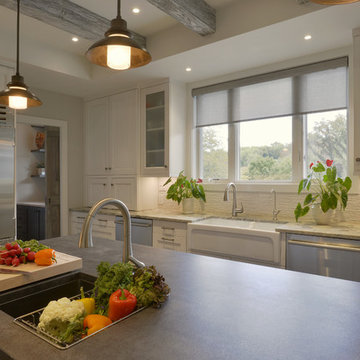 A Bright and Rustic Family-Friendly Kitchen