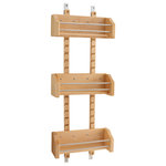 Rev-A-Shelf - Wood Wall Cabinet Adjustable Spice Rack, 10.13" - Rev-A-Shelf helps to maintain shelf space and keep spices within reach with our adjustable wood door mount spice rack. Includes (3) bins and are adjustable to any position so they don't interfere with your cabinet shelves. Easy to install and can be configured in any position as your spices change.