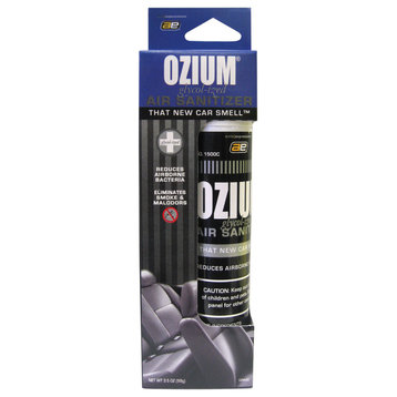 Ozium Smoke & Odor Eliminator Air Sanitizer / Freshener 3.5oz, New Car