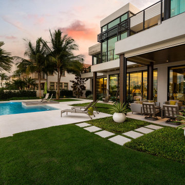 Modern Building With Swimming Pool, Modern House, Remodeling Ideas