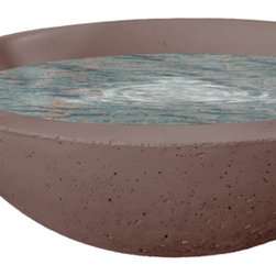 Laguna Concrete Scupper Bowl - Outdoor Fountains And Ponds