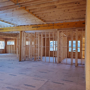 Interior framing continues