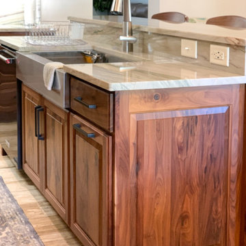 Deluxe Walnut Kitchen & Island