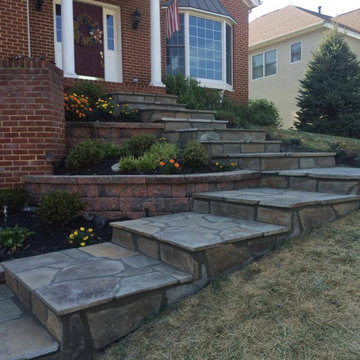 Irregular flagstone patio 0043