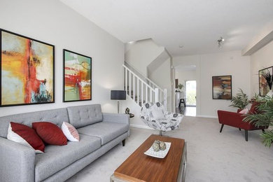 Inspiration for a contemporary living room remodel in Vancouver