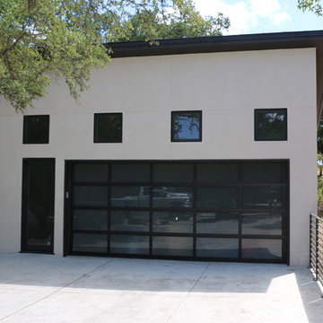 Full-view overhead garage doors