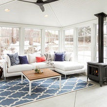 Corner Fireplace