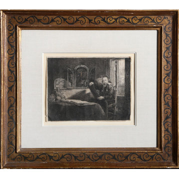 Rembrandt van Rijn, Abraham Francen, apothecary, Etching