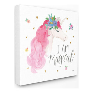 Olivia's Easel Lovely Unicorn On Canvas Painting