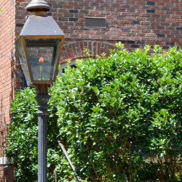 Post Mount Lighting, Lantern & Scroll