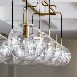 Trendy Dining Room - Chandeliers