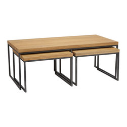 John Lewis - John Lewis Calia Coffee Table with Nest of 2 Tables - Coffee Tables
