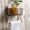Small Rustic Bronze Farmhouse Towel Rack