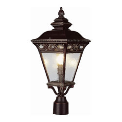 Trans Globe Lighting - Trans Globe Lighting 50514RT Rust 3 Light Outdoor Post Light - Post Lights