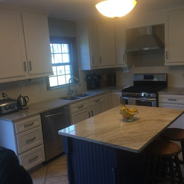 cabinet refacing--white with custom cabinets