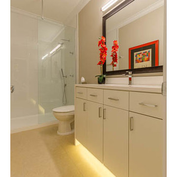 Modern Bathroom Remodel Done in Maple