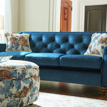 Aberdeen Premier Sofa by La-Z-Boy shown in Nile