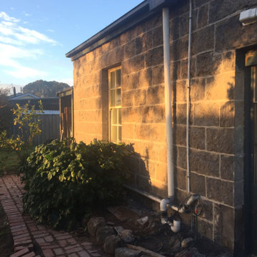 Bluestone Cottage Stone Facade Restoration. Willis Street, Winchelsea