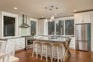 Kitchen - farmhouse kitchen idea in Other