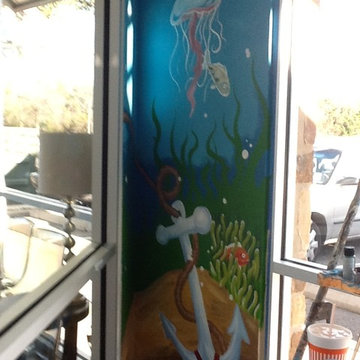 *02/2013* Aquatic Mural In Childrens Playroom Of Dentist Office (Leander, TX)