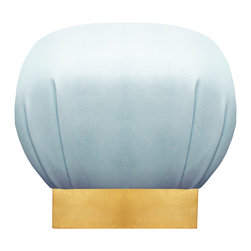 Worlds Away - Worlds Away Dupont Faux Shagreen Pouf - Floor Pillows And Poufs