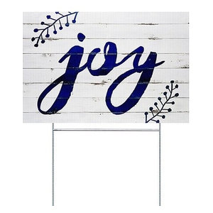 Warning 18x12 5-Pack CGSignLab Ghost Aged Blue Double-Sided Weather-Resistant Yard Sign