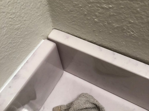 Vanity Side Splash And Backsplash Don T Line Up