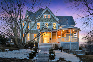 Example of an ornate exterior home design in Boston