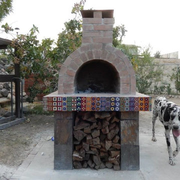 The Brown Family Wood Fired Brick Pizza Oven in California