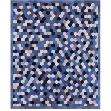 Cowhide Hand Stitched Area Rug 8' X 10' - Q2813