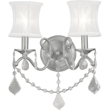 Newcastle Wall Sconce - Brushed Nickel, 2