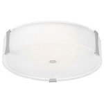 Access Lighting - Access Lighting 50121-BS/OPL Tara Flush Mount - 6"+16"+22" Rods Rods up to 10ft 10ft Cord Slope Adapter. Available in Fluorescent.Tara Flush Mount Brushed Steel Opal GlassUL: Suitable for damp locations, *Energy Star Qualified: n/a  *ADA Certified: n/a  *Number of Lights: Lamp: 3-*Wattage:75w A19 Medium Base bulb(s) *Bulb Included:No *Bulb Type:A19 Medium Base *Finish Type:Brushed Steel