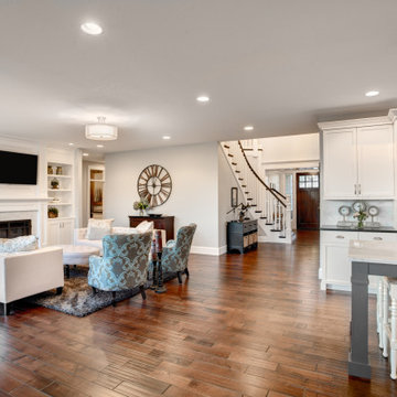 Beautiful Living Room in New Modern Home