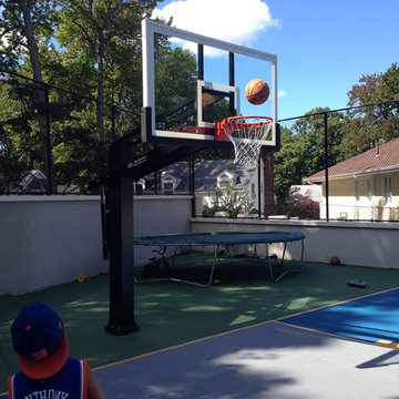 Avi A's Pro Dunk Diamond Basketball System on a 60x60 in Jamaica, NY
