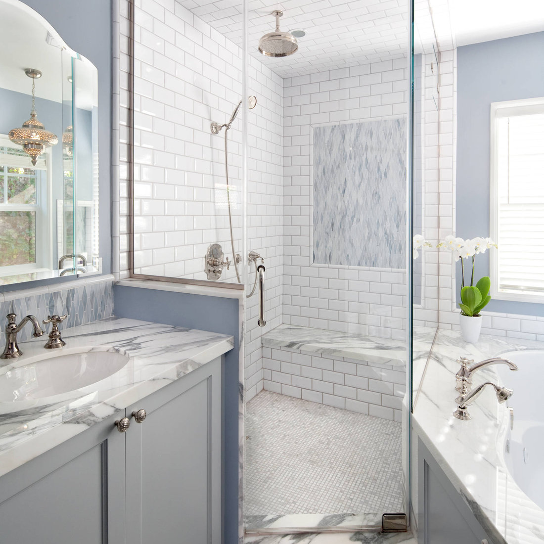 Shower at Master Bath
