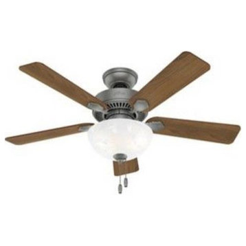 Hunter 50904 Swanson, 44" Ceiling Fan with Light Kit and Pull Chain