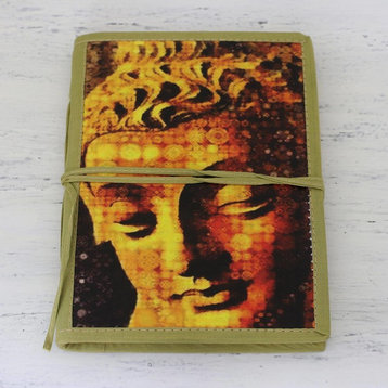 Praying Buddha Cotton-Bound Journal