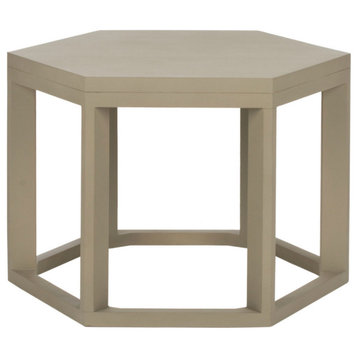Sharon End Table Pearl Taupe