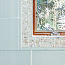 blue glass tile
