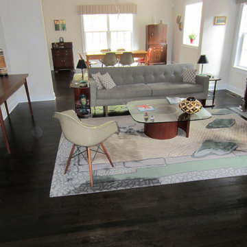 East Hampton new construction - Red Oak stained Ebony