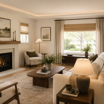 Warm California Living Room | Bay Area Bungalow