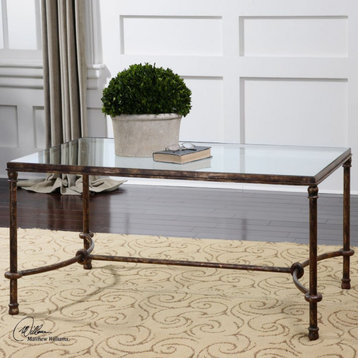 Uttermost Warring 48 x 20" Iron Coffee Table
