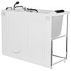 Empava Acrylic Walk-in Tub Freestanding Soaking SPA Bathtub With Door, 52.5"