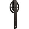 Premium Wagon Wheel Roller Hanger w/ Bolts for Barn Door, Arch Bronze