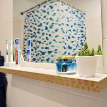 Details im blauen Bad
